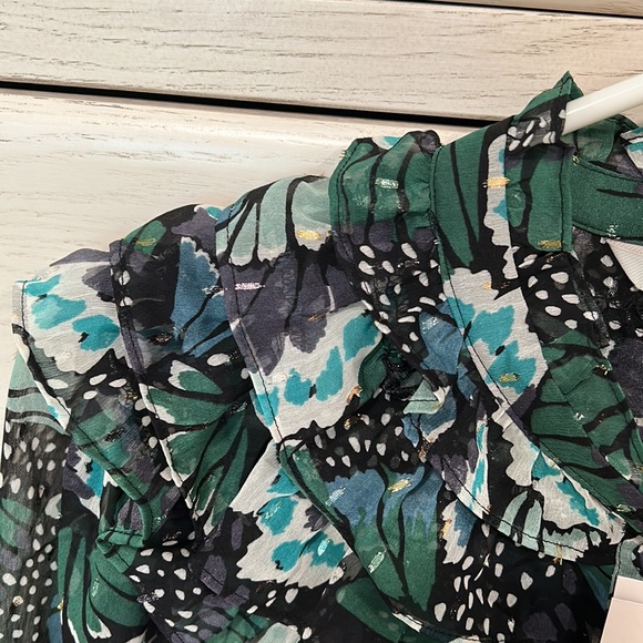 NWT Boden Ruffle Neck Shirt, US 12 - Picture 10 of 12